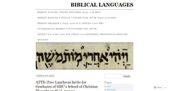Desktop Screenshot of biblicallanguages.net