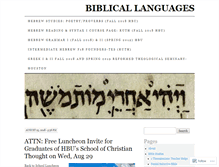 Tablet Screenshot of biblicallanguages.net